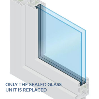 Sealed glass unit uPVC window replacement